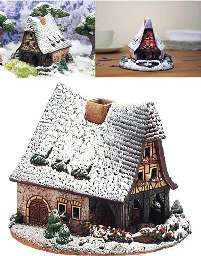 Midene Keramik Aroma Lichthaus, Teellichthalter, Künstlerisches Nachbildung, Alte Schmiede in Rothenburg, Deutschland, A232SN