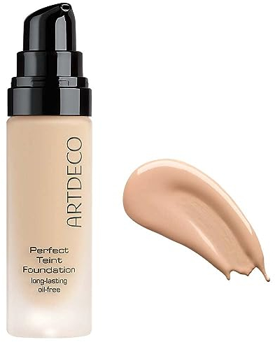 ARTDECO Perfect Teint Foundation - langanhaltende, flüssige Foundation ohne Öl und ohne Maskeneffekt - 1 x 20 ml