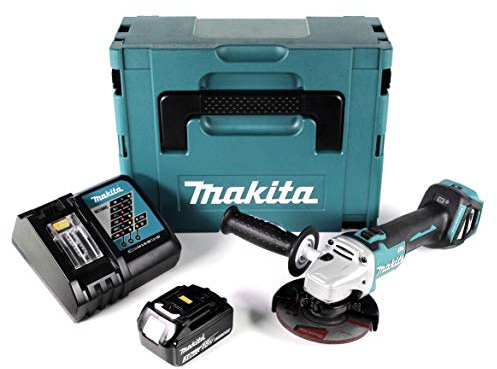 Makita DGA 511 RF1J Akku Winkelschleifer 18V 125mm Brushless + 1x Akku 3,0Ah + Ladegerät + Makpac