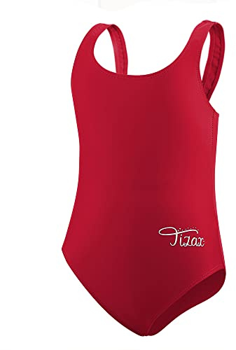 TIZAX Maillot Anti UV de Bain Une Pièce Fille Maillot de Bikini Athlétique Racerback pour Enfant Sangle épaisse