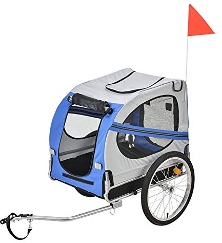 TureFans fahrradanhänger Hunde, hundeanhänger, wasserdichtes Oxford-Tuch, maximale Belastung 40 kg, faltbar, 73 * 90 * 137 cm (QP225385_03)