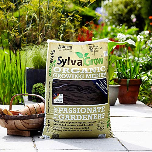 RHS SylvaGrow Organic Growing Medium, Peat Free, Compost, Professional Quality, Sustainable, Soil Association Approved, RHS Endorsed, 1 x 40-Litre Bag By Suttons