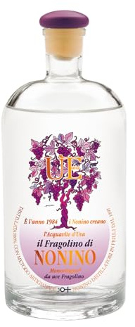 Distillerie Nonino, ÙE Acquavite d'Uva Nonino Monovitigno Fragolino 500 ml | ÙE Acquavite d'Uva Nonino Monovitigno Fragolino, 38% vol. Aromatica dal profumo intenso di frutti di bosco.