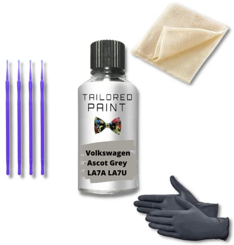 For Volkswagen Polo 2017-2020 Touch Up Paint Repair Kit Scratch Stone Chip Fix Ascot Grey LA7U Touch Up Paint Pen