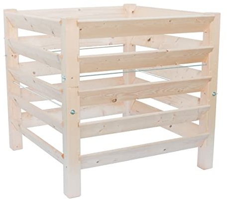 Komposter Fichtenholz, Holzkomposter, Schnellkomposter, Kompostsilo, Steck System, Bio, ca. 650 Liter, Steck Komposter, Kompost Tonne, Garten Komposter