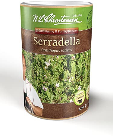 Serradella Saatgut 400g Dose | Nachhaltige Gründüngung, Tierfutter, Frosthart bis -8°C, Leguminose Stickstoffsammler, Selbstversorger Hobby-Landwirtschaft