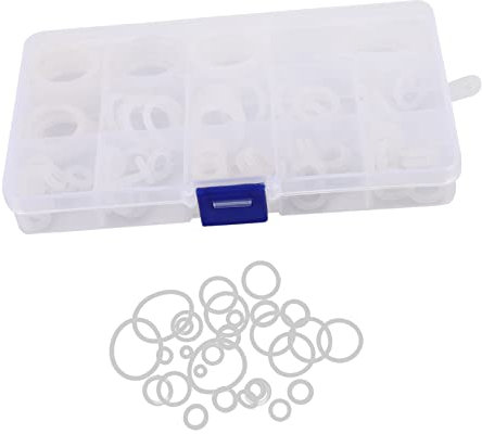 ULTECHNOVO O-Ring Dichtungssortiment 95 Stück Nylon Unterlegscheiben – Korrosionsbeständig für Sanitär Poolpumpe Sandfilteranlage