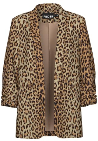 PIECES Blazer da Donna PCBOSELLA, Neutro, XXL