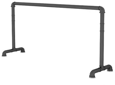 Ballettstange 3,3-6,6 Fuß Stahlballettstange, tragbare und bewegliche einschichtige Tanztrainingsstange, geeignet für den Hausgebrauch, Tanzstudio (Color : Black, Size : 1m/3.3FT)