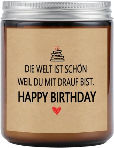 Tulolvae Geburtstagsgeschenk für Frauen Männer, Duftkerze 30 40 50 Geburtstag Geschenke für Frau Beste Freundin Mama Papa Schwester
