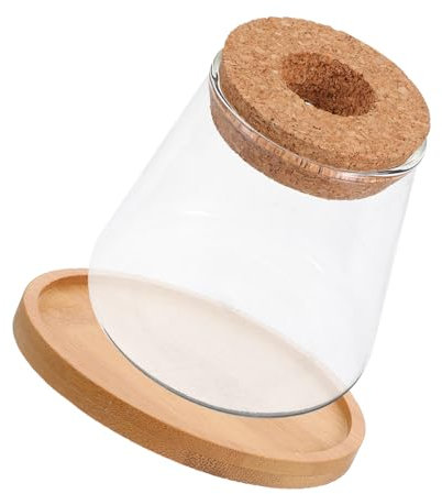 BESPORTBLE Bocal Verre avec Couvercle pour Poissons Betta Terrarium Hydroponique Décoration De Table Vase pour Plantes DIY