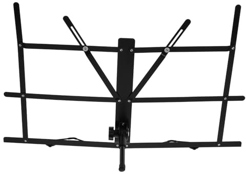 Tragbarer Notenständer für Schreibtisch, Klappbar, 1 Satz | Verstellbarer Winkel, Stabile Stütze, für Tischinstrumente und Gitarren, Schwarz, mit Tasche