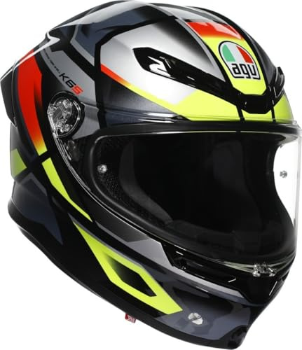 AGV K6 S Erazer Helm, grau/neon-gelb, XL (61/62)