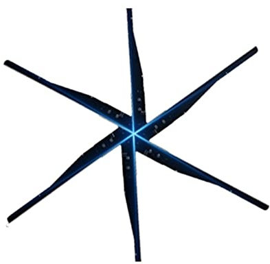 Proiettore olografico a ventaglio, Display a ventaglio con ologramma 3D Videoproiettore di animazione 3D Luce pubblicitaria Cartello a led Trasmetti video di immagini, Nuovo strumento pubblicitario(1