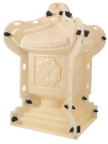 SWOOMEY Molde de hormigón para Estatua de Pagoda de plástico, Bricolaje, para pabellones de Pagoda, linternas, Molde de Cemento para Yeso de hormigón, para decoración de Jardines, Balcones y