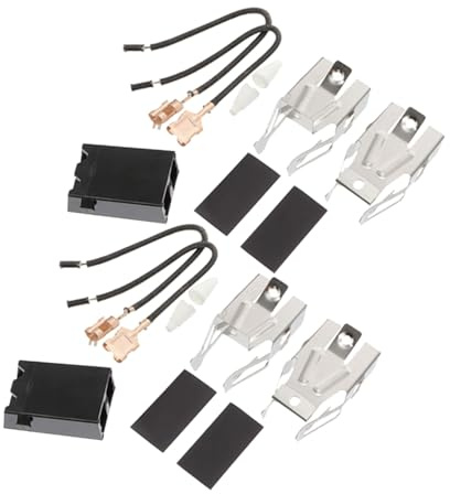HONITANO 2 Ensembles Kit de Prise de Brûleur pour Cuisinière Électrique Connecteur pour Four et Plaque de Cuisson Compatible Remplacement Élément Chauffant
