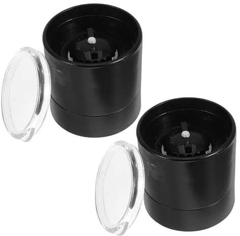 OFFSCH Coperchio per Macina Sale e Pepe in Acciaio Inossidabile 2 Pezzi, Accessori Cucina Facili da Pulire Precisione Regolabile, Compatibile Barattoli da Cucina