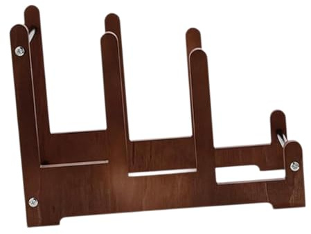 Sharplace Présentoir de Rangement pour disques vinyles, Support à 3 Niveaux en Bois, Organisateur de Table pour LP, Bandes dessinées, Documents, CD/DVD et