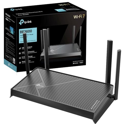 TP-Link Archer BE3600 Dual Band Router WiFi 7 BE3600Mbps, WiFi Router, 2.5G Ports, VPN Router Easy Setup, EasyMesh (Renewed)
