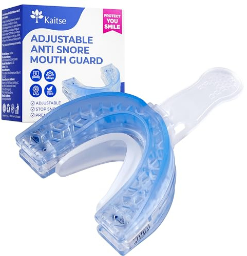Kaitse Anti Snore Devices for Sleep: Snoring Solution for Good Sleep - Essentials for Men Obese snorers Aged 20-45 (Dark Blue)