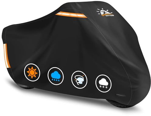 Zettum Bache Moto 231 cm – Housse Moto Exterieur Etanche en Oxford 600D PU