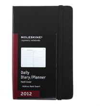 Moleskine Hard Cover Tageskalender 2012 Pocket