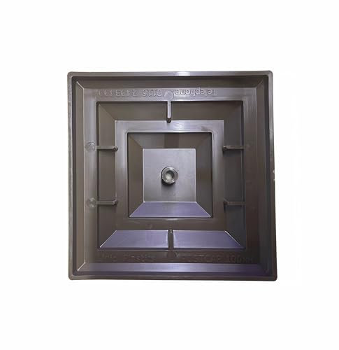 Pack of 10 Brown Plastic Fence Post Caps to fit a 4 (100mm) Fence post. UK Made, Rot Proof. (GT0049). Free UK Postage