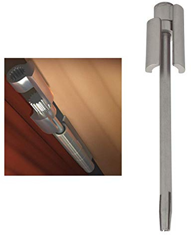 Nuk3y Door Saver 2 II Hinge Pin Stop Fits All 3 to 4-1/2 Residential Hinges (Satin Nickel)