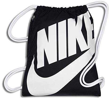 Nike Heritage para hombre Mochila de gimnasio Nike Heritage para hombre, gris oscuro/negro/negro, 43 x 33 cm