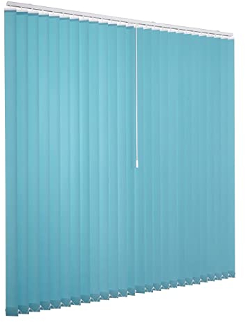Ventanara® Lamellenvorhang türkis Vertikaljalousie 89mm inklusive Montagematerial 200 x 250 cm