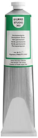LUKAS STUDIO OIL 200 ml, Ölfarbe in Premium-Qualität, Farbton Permanentgrün