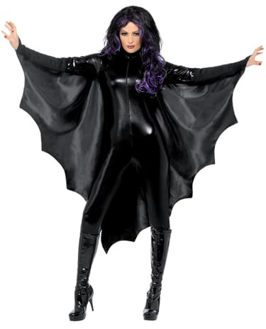 Smiffys Unisex Adult Vampire Bat Wings Cape
