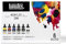 Liquitex 3699314 flüssige Professional Acrylfarben - Ink, Set - 6 Farben a 30 ml Tusche, basisfarben