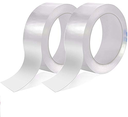Gebildet 2Stücke PVC Bad Versiegelungsmittel Tape, Acryl Abdichtungsband Wand Dichtungsband Wasserdicht Band, Küche Herd Spaltdichtungen (3CM × 5M, Transparent)