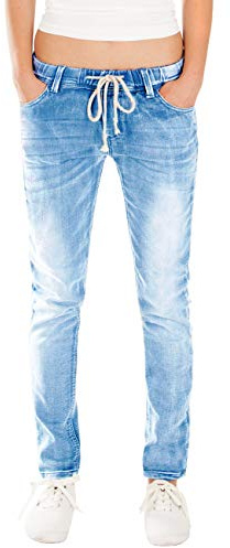 Fraternel Jeans Donna Jogger Pantaloni Normal Waist Blu Taglia: M
