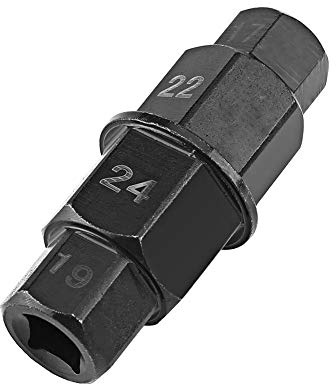 Motorrad Spezial Einsatz, Fydun 1 Stück Vorderrad Stecknuss 17 19 22 24mm Metall Steckachse Sechskant Spindle Driver Removal Tool