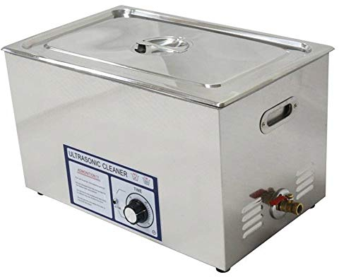 CGOLDENWALL Nettoyeur à ultrasons professionnel en acier inoxydable pour pièces métalliques et injecteur de carburant PS-100T 30 L