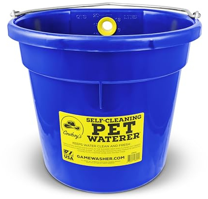 Cowboy's Self-Cleaning Blue Dog/Pet Waterer