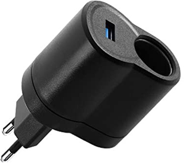 Allume-Cigare de Voiture,iSpchen Adaptateur d'alimentation de Voiture Convertisseur Tension d'alimentation CA à CC Chargeur Voiture Allume Cigare 220v à 12v Chargeur Secteur 2022 Nouveau