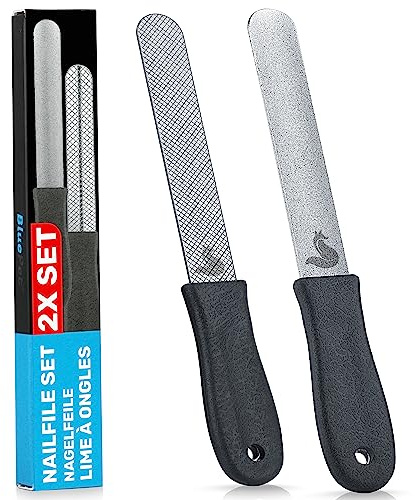 BluePet 2er Set Krallenfeile für Hunde und Katzen, Nagelfeile Hundekrallen | 2er Set Krallenfeilen (Grob und Fein) zur Krallenpflege bei Hund, Katze & Kleintieren, Ergänzung zu Krallenschere