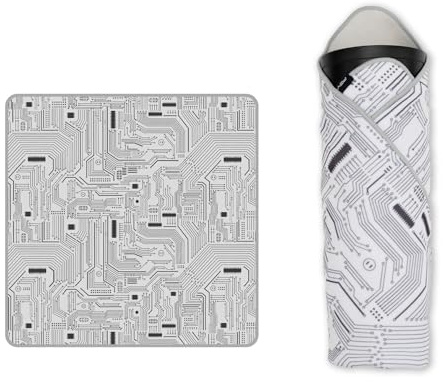 PGYTECH Protective Wrap, Self-Adhesive Camera Cloth, 350x350mm, Geek | Polymer Nano Self-Sticking Fabric, Scratch Resistant Camera Lens Protector, Cleaning Cloth for iPad/Tripod