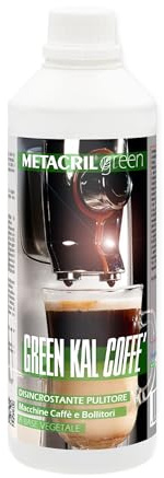 Metacril Organischer Entkalker für Kaffeemaschinen, Wasserkocher, Bügeleisen usw. - Green KAL Coffe 500 ml