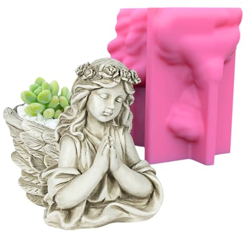 Engelsmädchen Silikonform Daity Schmuck Aufbewahrung Silikonformen Gießformen Kreative Epoxidharz Formen Blumentopf Giessform Silikon für DIY Handwerk