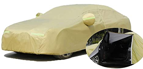 Autoabdeckung Outdoor füR Audi A4 Avant, Autoabdeckung Vollgarage Abdeckplane, Auto Abdeckplane Wasserdicht, Hagelschutz Atmungsaktiv, mit Reißverschluss(Color:C)