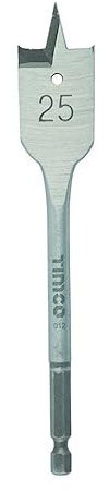 Flat Wood Drill Bits, 6mm - 38mm Thick, 152mm Long (Pack of 1, 3, 5, 10) (1, 28.0x152mm)