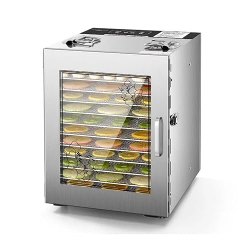 Disidratatore alimentare- Essiccatore for frutta a 12 strati Macchina for frutta secca Domestico Commerciale Piccolo gelso Snack for animali domestici Carne Verdura Cibo for pesci essiccati Frittura a
