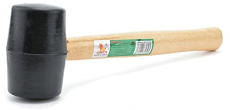 Hemobllo 500g Gummihammer Mit Elastischem Gummischaft Schwarz Für Stoßfeste Anwendung Bei Holzarbeiten Und Fliesenverlegung