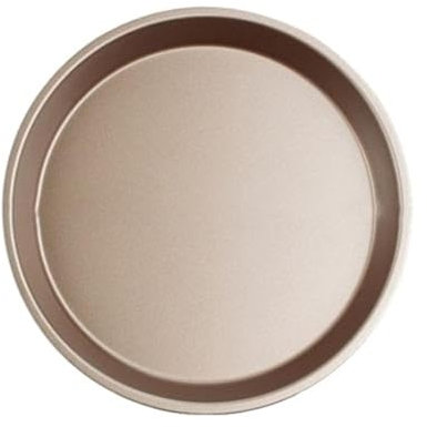 Plato Pizza 1 Uds. Plato redondo for Pizza de 6/8 pulgadas, bandeja for Pizza, plato hondo, molde antiadherente de acero al carbono, herramienta for hornear, molde for hornear Plato Pizza Horno(Golden