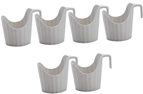DECORNIJIA 6 Pezzi Portabicchieri Antiscottatura per Bicchieri Supporto Leggero Plastica Decorativo e Ufficio Battifondi Resistenti e Design