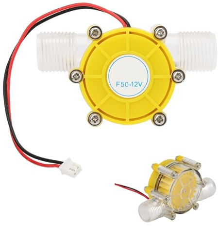 Generador de rueda de agua - Turbina hidráulica pequeña de 12 V, hidroeléctrico compacto, mini generador, convertidor de energía eficiente | Turbina de agua portátil para camping, uso